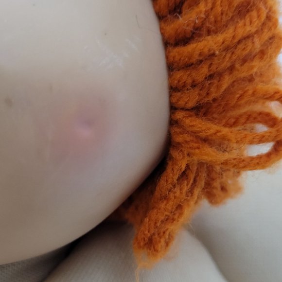 Cabbage Patch Kid CPK 1986 Red Hair Blue 1 Tooth Eyes Needs TLC Cleaning - Picture 16 of 16